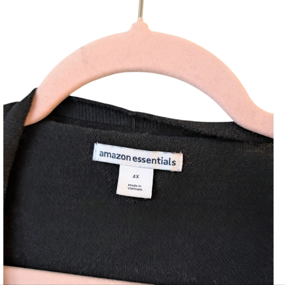 Amazon Essentials Black Lightweight Duster Cardigan Size 4x - Picture 4 of 6